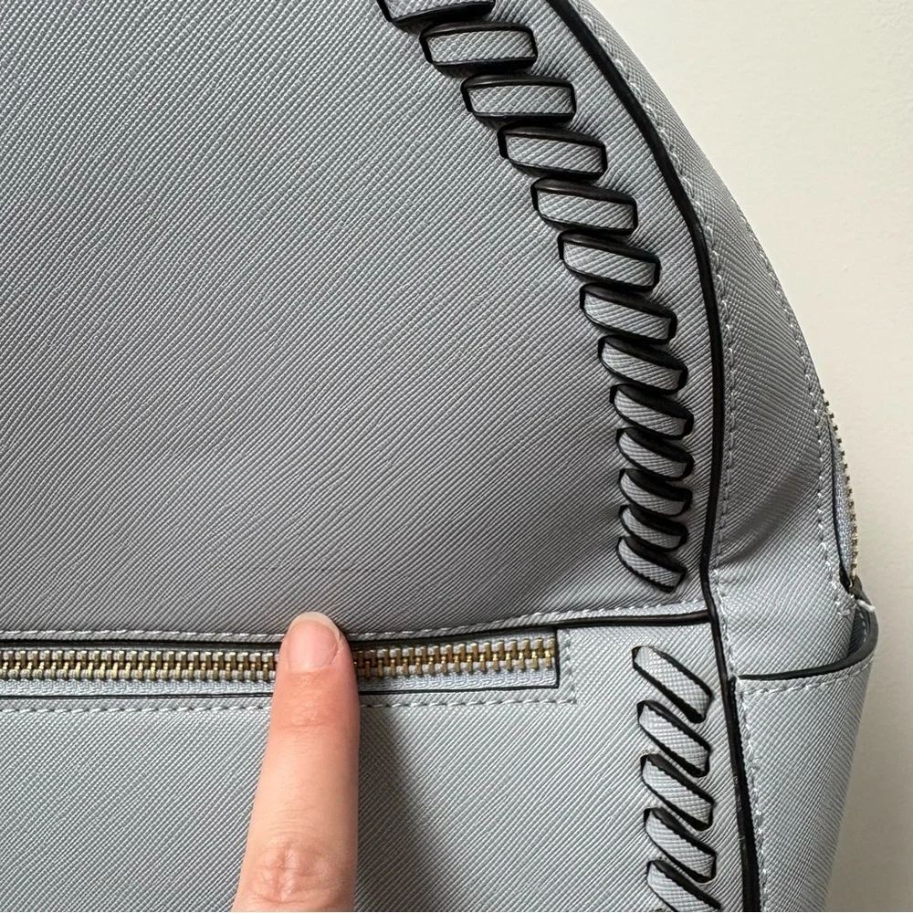 CALPAK Kaya Faux Leather Light Blue Backpack